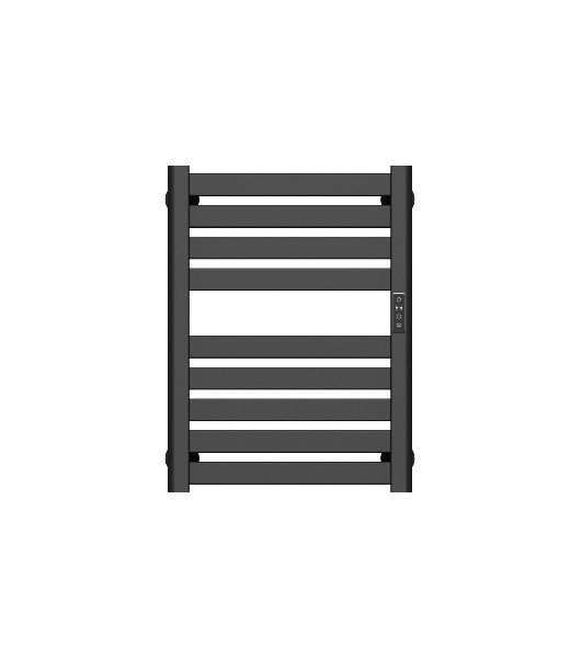 Полотенцесушитель дизайнерский электрический BAU Elite Elegant Black 60х45, подключение справа, черн