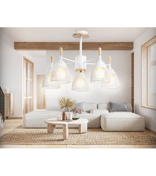 Светильник Ambrella light TR8012/5 WH белый E27*5 max 40W D600*385