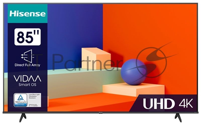 Телевизор Hisense 85" 85A6K черный LED UHD 60Hz Smart