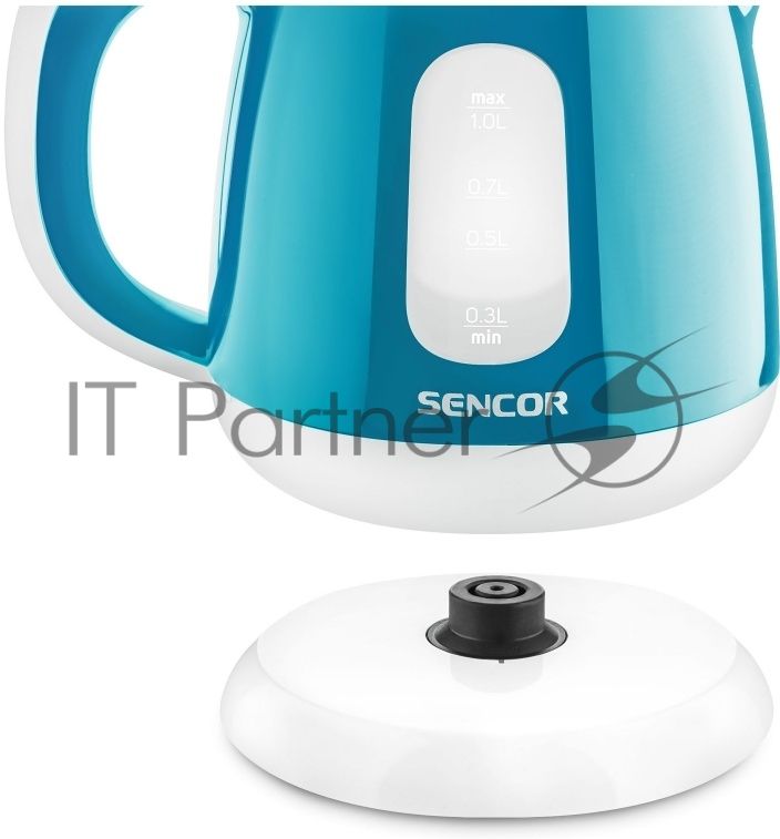 Чайник электрический Sencor SWK 1017TQ 1 л, 1100 Вт, голубой