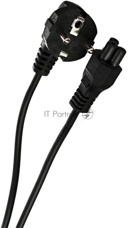 Кабель/ Кабель питания для ноутбуков 3-pin ( угловая Евровилка) <VDE> 3G*0.5mm2 Aopen <ACE022-1.8M>, 1,8m