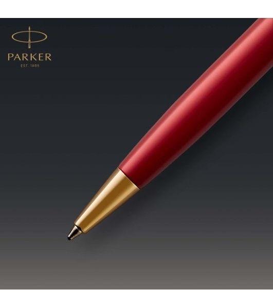 Ручка шариковая Parker Sonnet Core K539 (CW1931476) LaqRed GT M, черные чернила, подарочная коробка