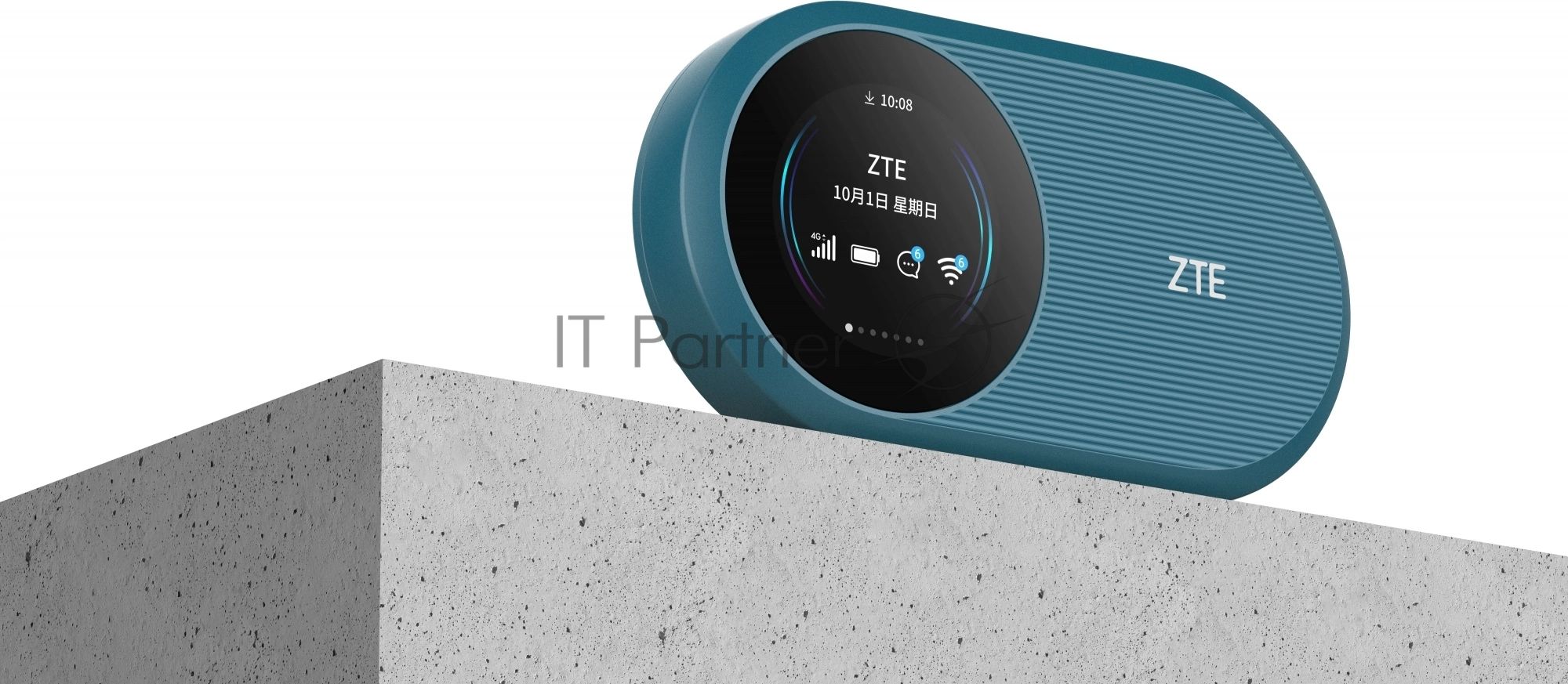 Модем 3G/4G ZTE U10s Pro USB Wi-Fi VPN Firewall +Router внешний темно-синий