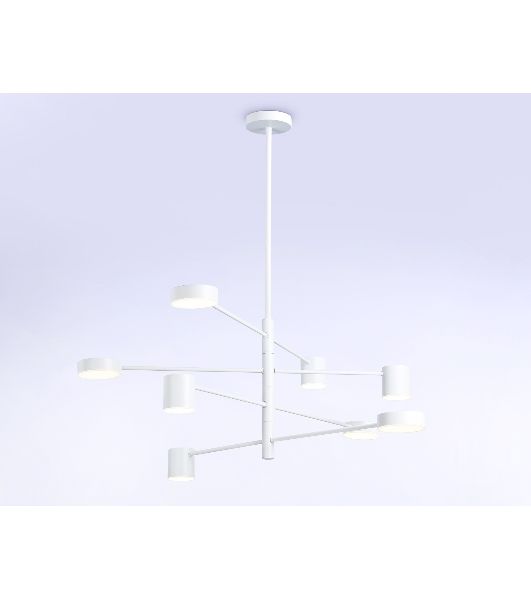 Подвесной светодиодный светильник Ambrella light FL51688/8 WH белый 3000K/4200K/6400K 48W D900*1000 (Без ПДУ)