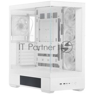 Компьютерный корпус ZALMAN P40 DS, ATX, белый, WINDOW, 9.1-inch LCD screen, 2xCombo(2.5” or 3.5”), 1x2.5”, 1xUSB TYPE-C, 2xUSB 3.0, SIDE 3x120мм ARGb, REAR 1x120мм ARGb