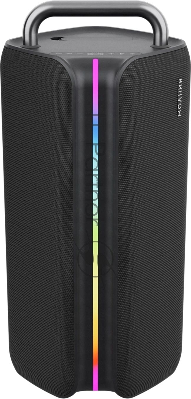 Колонка портативная Ural Молния Бит черный 420W 1.1 BT/3.5Jack/USB-C 10м 8000mAh (без.бат)