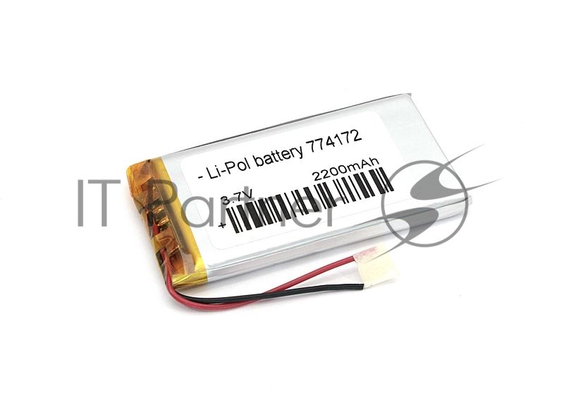 Аккумулятор Li-Pol (батарея) 7.7x41x72мм 2pin 3.7V/2200mAh