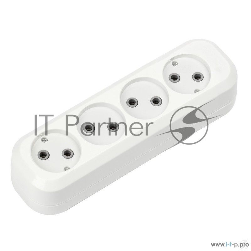 Колодка Smartbuy SBE-10-4-00-N  4 гнезда 10А/2,2кВт без заземления