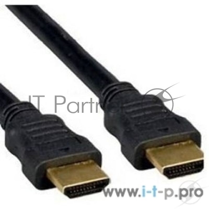 Кабель Cablexpert HDMI CC-HDMI4F-6, 19M/19M, v2.0, медь, позол.разъемы, экран, плоский кабель, 1.8м, черный, пакет