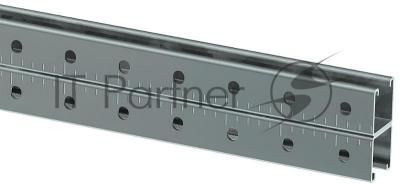 STRUT-профиль перфорированный двойной 41х41х2100-2,5 HDZ | CLM50D-PSD-41-41-21-3-HDZ | IEK