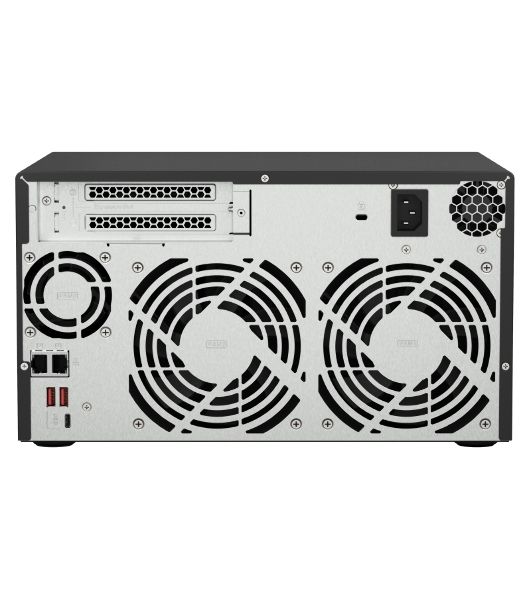 Сетевое хранилище без дисков SMB QNAP TS-873A-8G NAS, 8 trays 3,5"/2,5", 2x2,5 GbE BASE-T, 2 x M.2 NVMe 2280 slots, quad-core AMD Ryzen V1500B 2,2 GHz, 8 Gb SO-DIMM DDR4 (1 x 8 Gb) up to 64Gb (2x32 Gb)