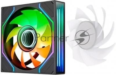 Вентилятор для корпуса Thermaltake Swafan 120 EX Infinity ARGB 120х120x25 черный 4-pin 32дБ (CL-F264-PL12SW-A) Ret