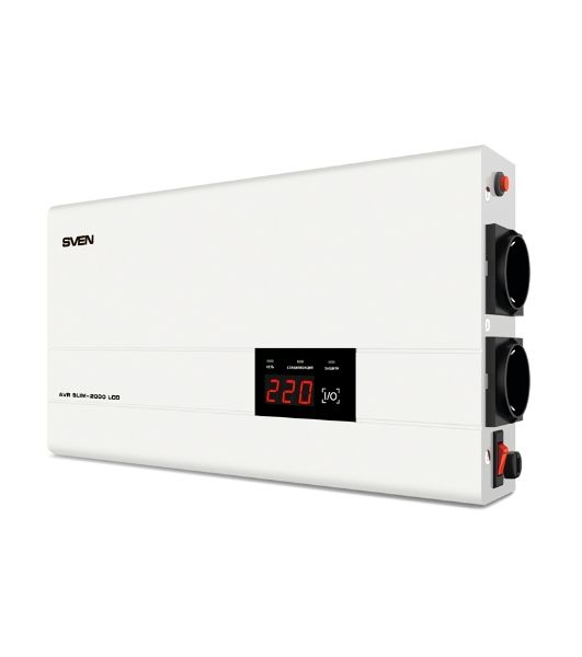 Сетевые фильтры SVEN Стабилизатор напряжения AVR SLIM-2000 LCD