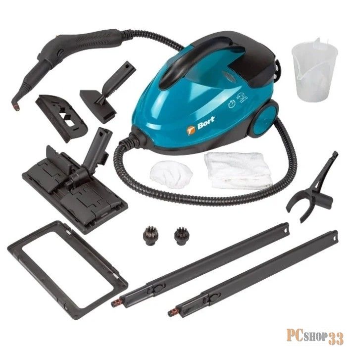Пароочиститель Bort BDR-2500-RR 2200 Вт; 4 бар; 143 °С; 1500 мл;набор аксессуаров 14 шт 91279910