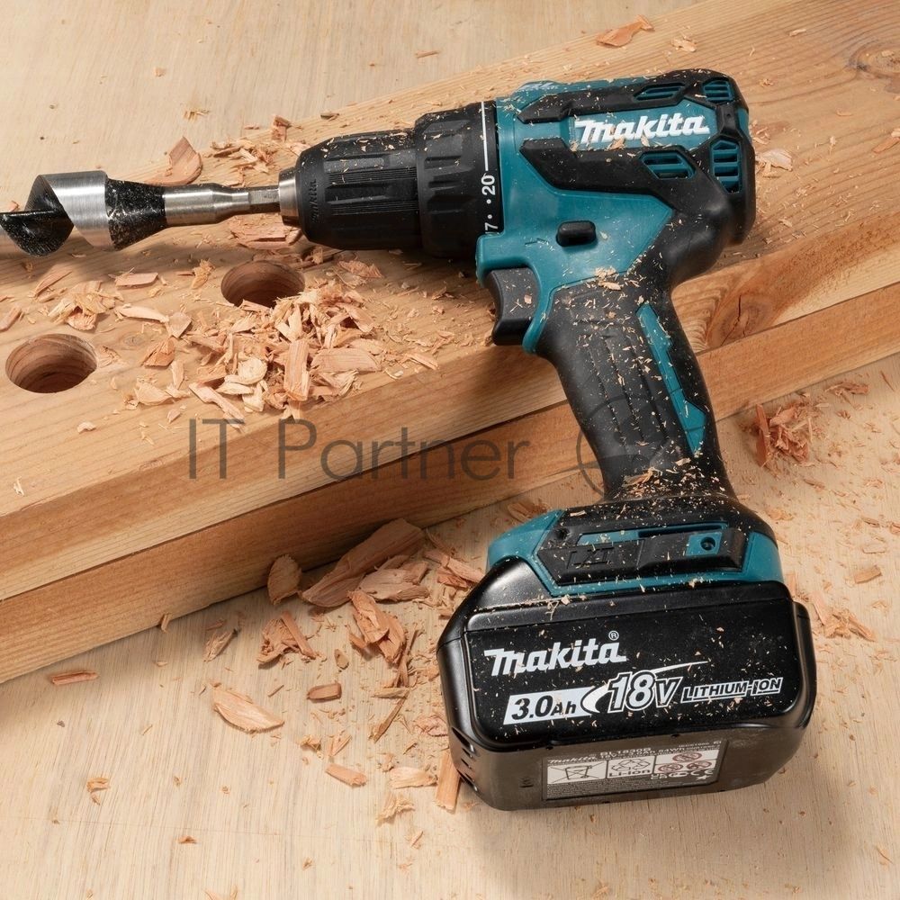 Дрель-шуруповерт Makita DDF490WVE аккум. патрон:быстрозажимной (кейс в комплекте)