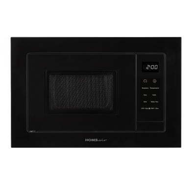 Встраиваемая микроволновая печь HOMSair MOB256GBK черный, 20 л, 1200 Вт, переключатели - сенсор