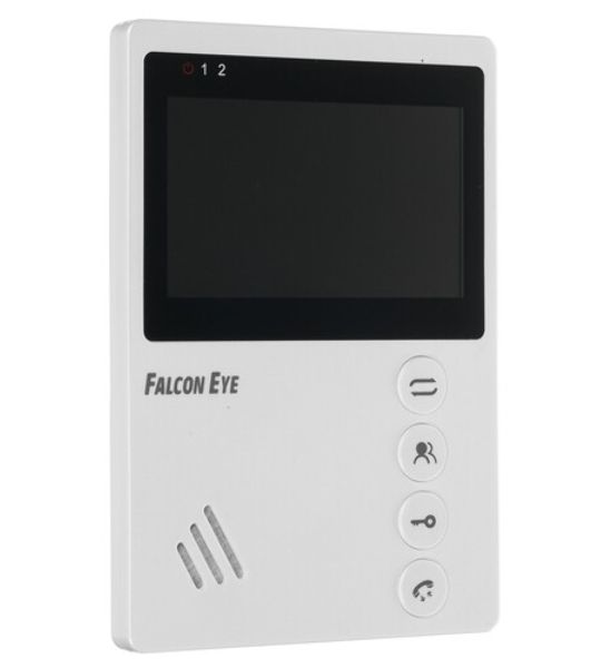 Видеодомофон Falcon Eye VISTA цветной, подключение 2-х вызывных панелей, без трубки (Hands Free), управление электрозамком, цвет корпуса: белый, нап