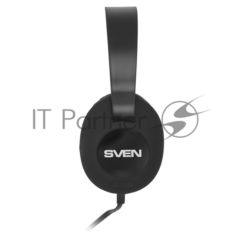 Проводные наушники SVEN AP-310M черный, накладные, Jack 3.5 мм, встроенный микрофон