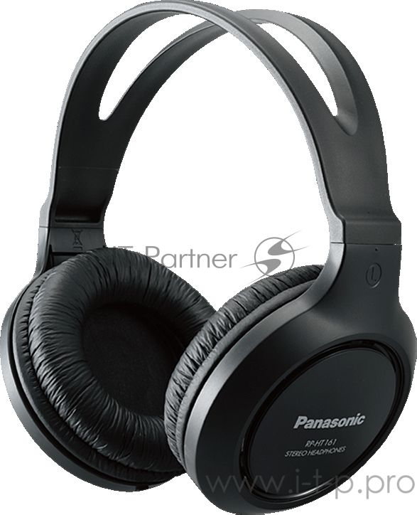 Наушники мониторные Panasonic RP-HT161E-K 2м черный проводные (оголовье)
