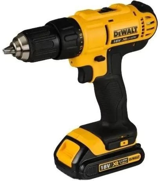 Дрель-шуруповерт DeWalt DCD771D2-QW, 18 В, 2 Ач, 42 Нм, щеточный