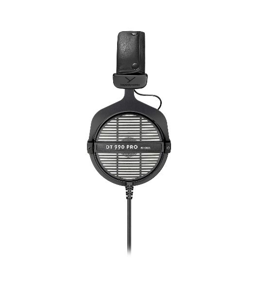 Проводные наушники Beyerdynamic DT 990 PRO 80 OHMS черный/серый, полноразмерные, открытая конструкция, велюровые амбушюры