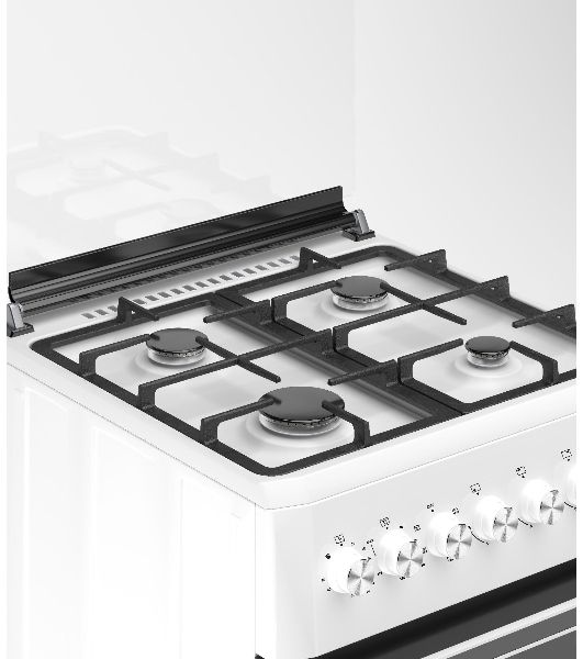 Комбинированная плита REEX RPH-60 K WH 4 Газовые конфорки Электрическая духовка