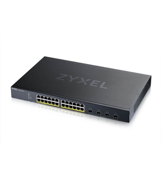 Коммутатор Smart L3 Lite PoE+ Zyxel NebulaFlex XGS1935-28HP, rack 19", 24xGE PoE+, 4xSFP+, бюджет PoE 375 Вт