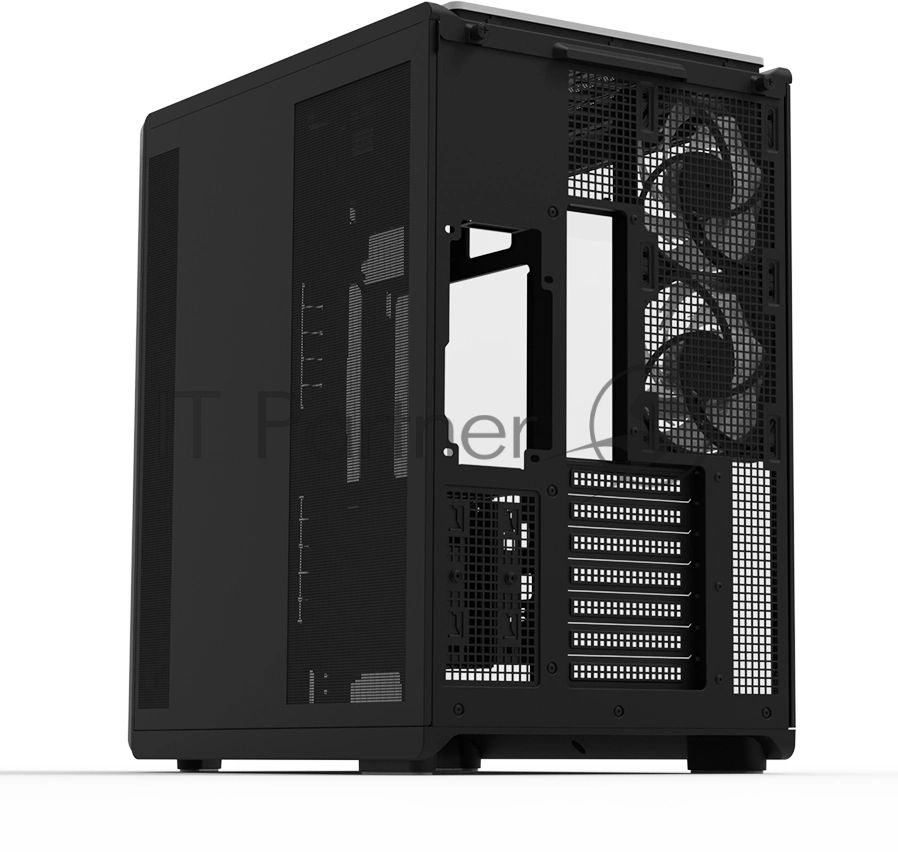 Компьютерный корпус ZALMAN MidTower P60 black (ATX, без БП, 2xUSB 3.0+USB Type C, 5x120мм ARGb) (Zalman P60 Black)