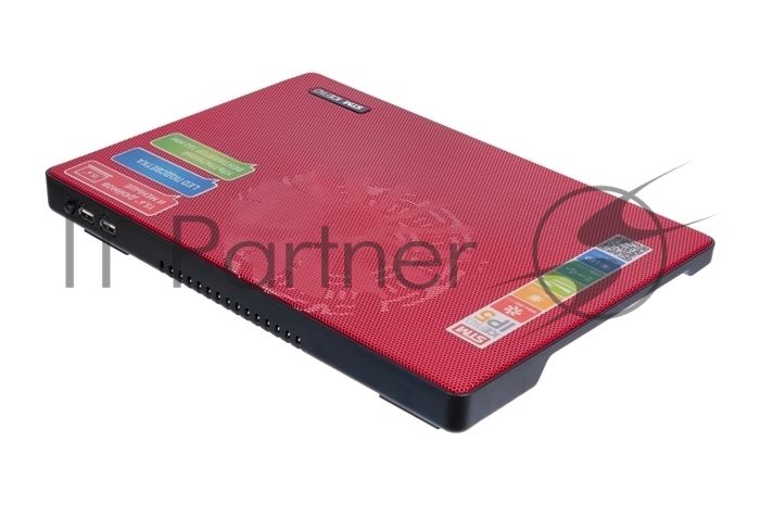 Подставка охлаждающая STM IP5 Red (до 15,6", вентилятор 160 мм, 2*USB2.0)