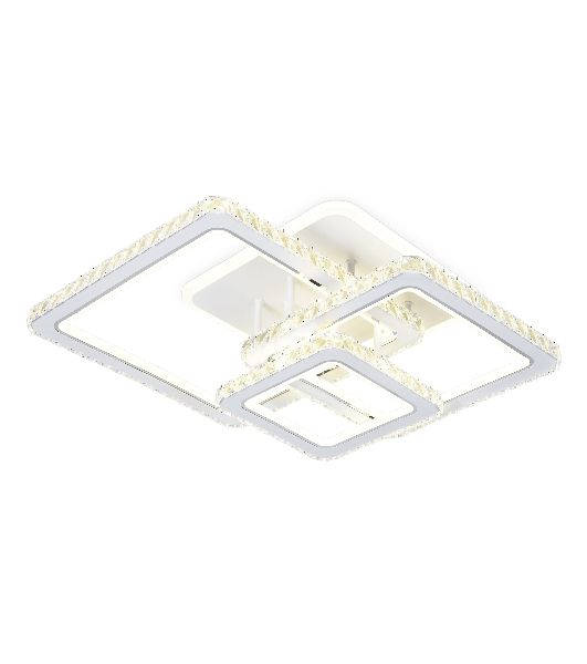 Управляемый светодиодный светильник Ambrella light FA1732/3 WH/CH белый/хром 145W 3000K/4200K/6400K 670*510*150 (ПДУ РАДИО 2.4G)