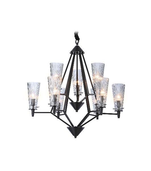Светильник Ambrella light TR3238/6+3 BK черный E14/9 max 40W D730*720