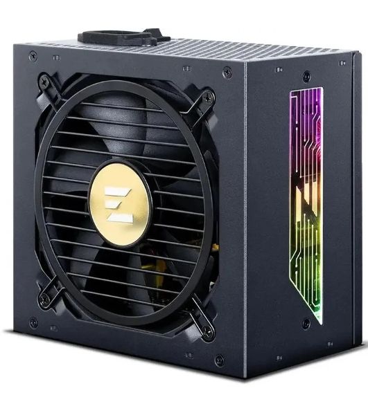 Блок питания Zalman ZM1000-TMX2 VIEW, 1000W, ATX12V v3.0, APFC, 12cm Fan, 80 PLUS Gold Gen5, Full Modular, side ARGb lights, Retail