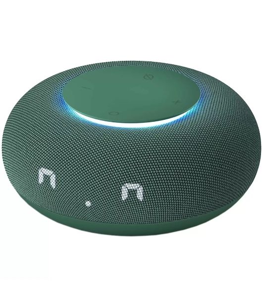 Умная колонка VK Капсула Мини, 5Вт, компактная, 1 динамик, Маруся, LED-часы, Wi-Fi, Bluetooth, хвойно зеленый