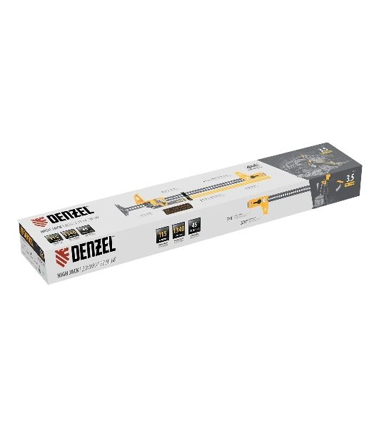 Домкрат реечный профессиональный Denzel 3,5 т, 115-1340 мм, High Jack