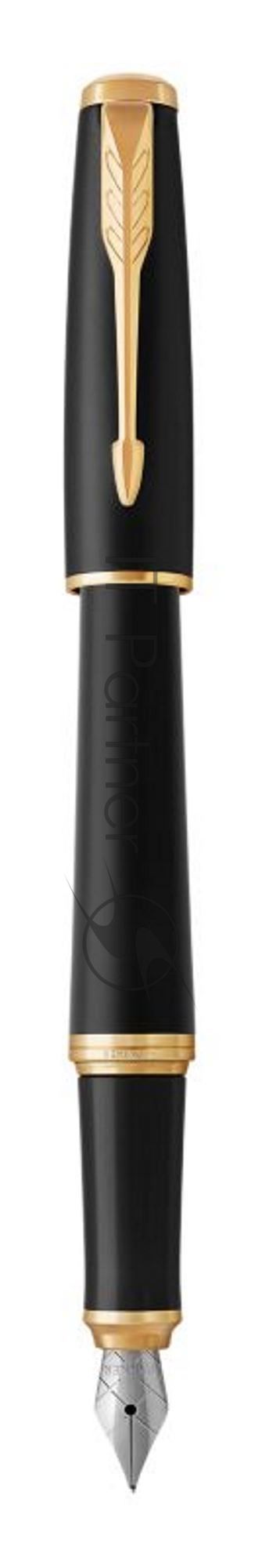 Ручка перьевая Parker Urban Core F309 (CW1931593) Muted Black GT, F, сталь нержавеющая, подарочная коробка