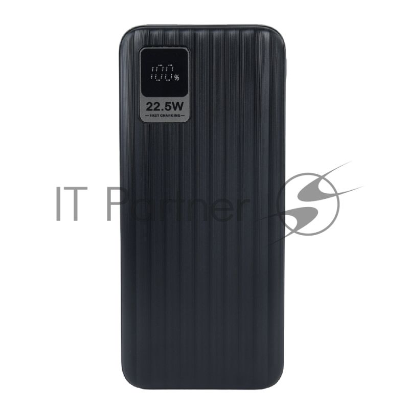 Портативный аккумулятор Perfeo Powerbank WATERFALL 10000 mAh/LED дисплей/PD + QC 3.0/Type-C/2 USB/Выход: 5A, max 22.5Wчерный (PF_E1469)