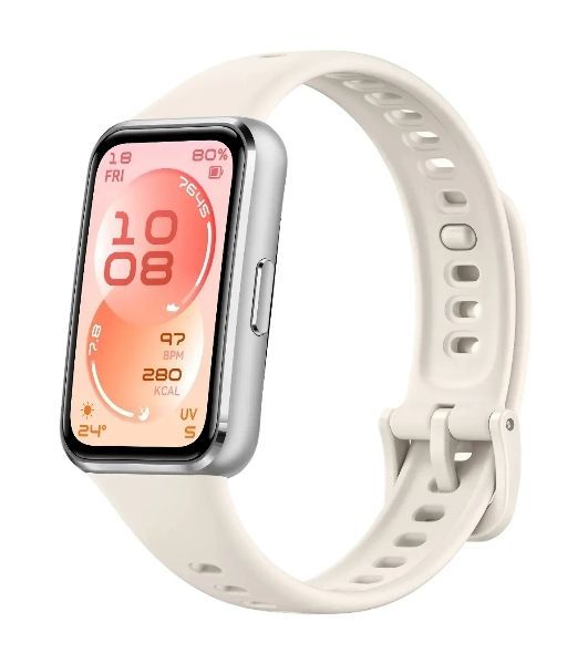 Фитнес-браслет HUAWEI Band 11 BNE-AL00, 1.62" AMOLED, Bluetooth, IP68, белый / серебристый