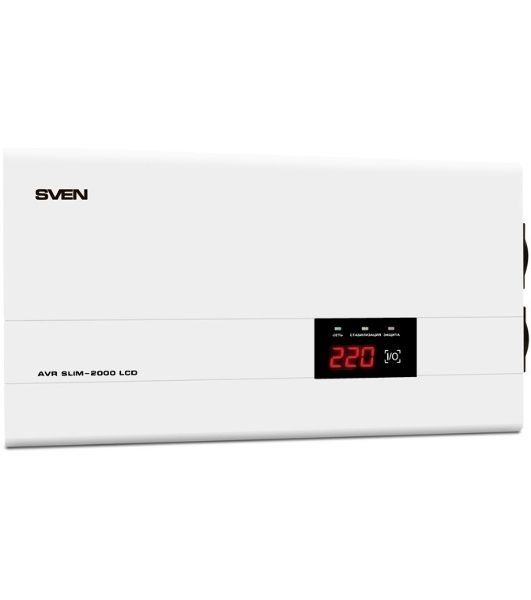 Сетевые фильтры SVEN Стабилизатор напряжения AVR SLIM-2000 LCD