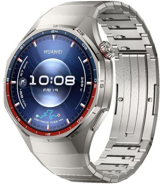 Умные часы HUAWEI Watch GT 6 Pro ATM-B29, 1.47" AMOLED, Wi‑Fi, Bluetooth, NFC, 5 ATM/IP69, титан