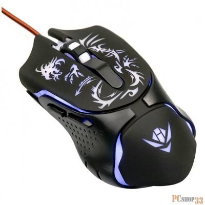 Мышь проводная Nakatomi MOG-25U черный, 2400 dpi, USB, кнопки - 6