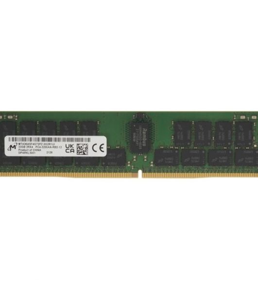 Оперативная память 32GB Micron DDR4 3200 RDIMM Server Memory MTA36ASF4G72PZ-3G2 ECC, Reg, CL22, 1.2V, 2GBx4, RTL