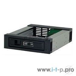 Опция к серверу Procase T3-101-SATA3-BK Hot-swap корзина 1 SATA3/SAS 6Gb (черный) hotswap trayless aluminium mobie rack module (1x5,25) 1xFAN 40x15мм