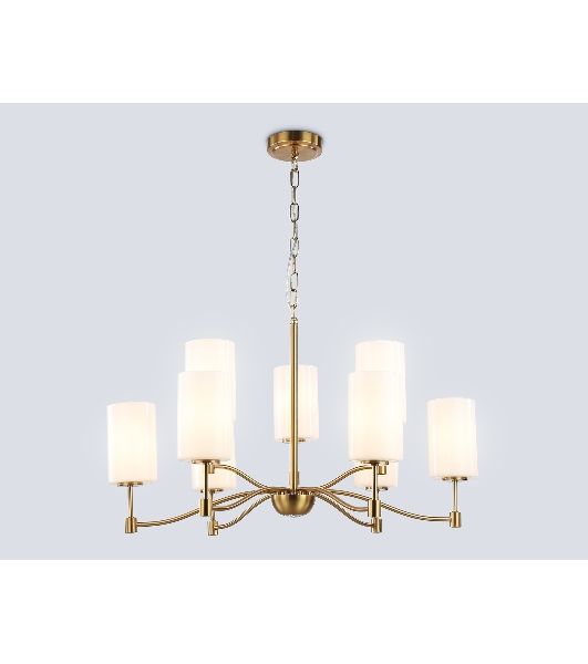 Люстра Ambrella light LH56054/6+3 BS/FR латунь/белый матовый E14*9 max 40W D765*1060