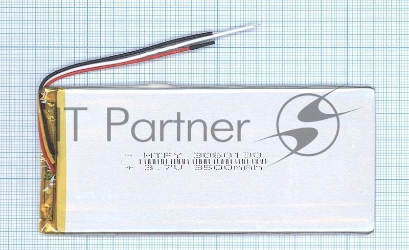 Аккумулятор Li-Pol (батарея) 3x60x130 мм 3pin 3.7V/3500mAh