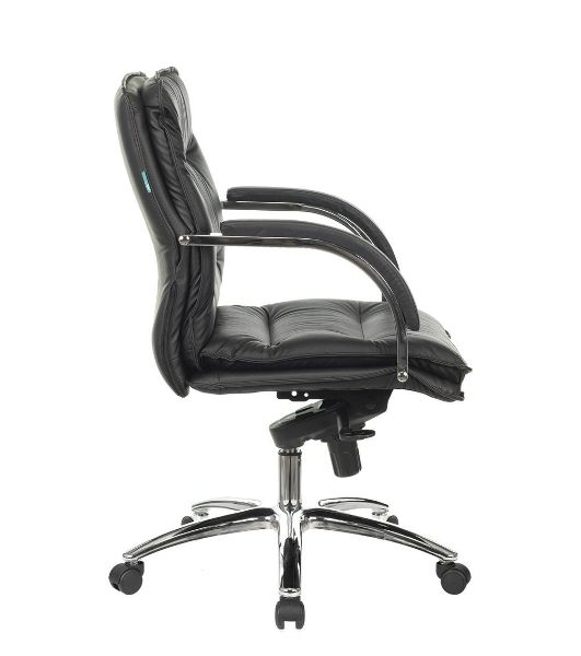 Кресло Бюрократ T-9927SL-LOW/BLACK черный, кожа
