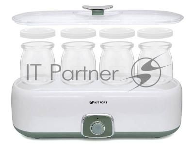 Йогуртница Kitfort KT-2006 20Вт 4б. 180 мл белый/зеленый