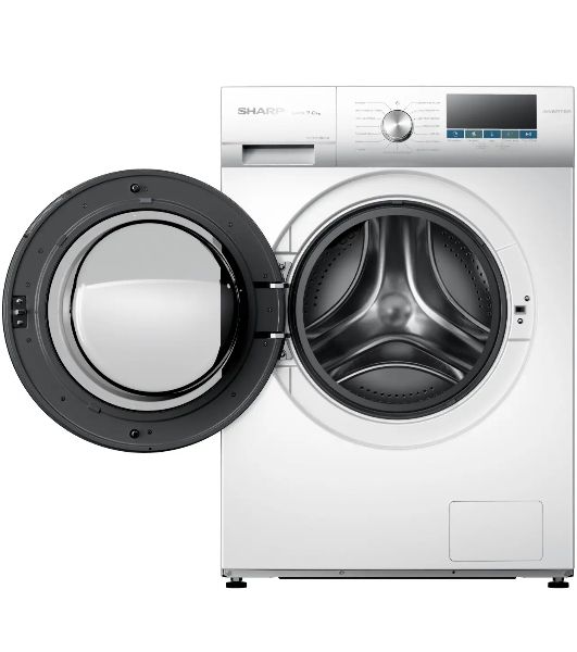 Стиральная машина Sharp ES-FEI712DLZ-W белый, загрузка фронтальная 7 кг, 1200 об/мин, класс A+++