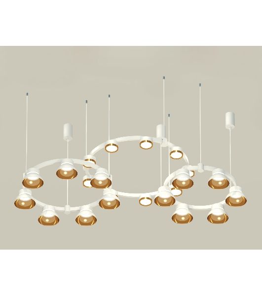 Светильник Ambrella light XR92082000/22 SWH/PYG/CL белый песок/золото желтое полированное/прозрачный GX53