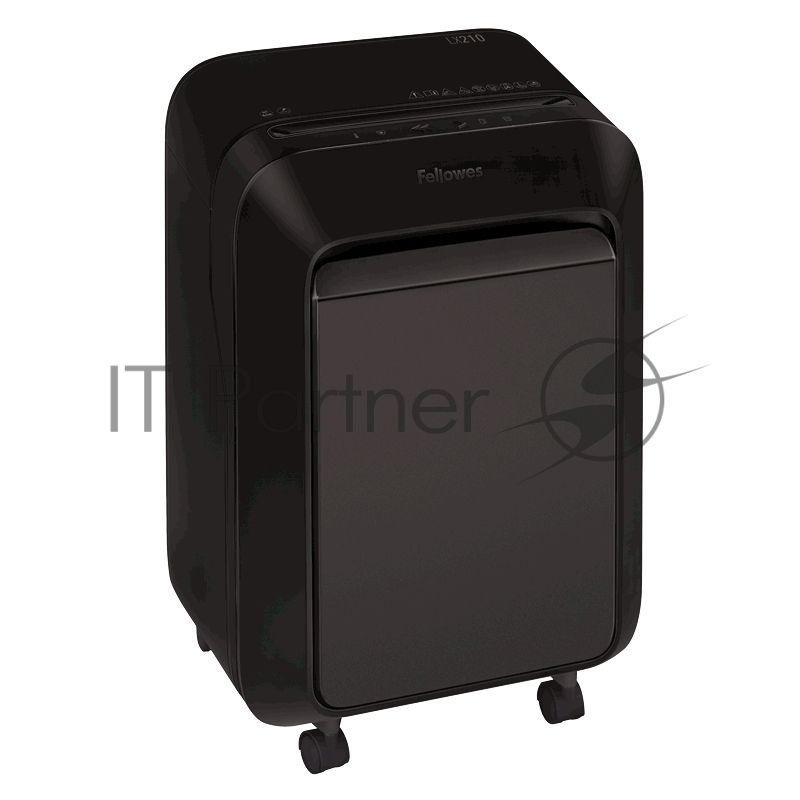 Шредер Fellowes PowerShred LX210 черный (секр.P-4) перекрестный 16лист. 23лтр. скрепки скобы пл.карты