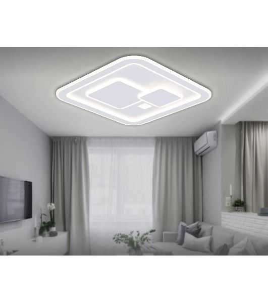 Светильник Ambrella light FA7712 WH белый 3000K-6400K 99W 480*480*60 (ПДУ РАДИО 2.4G)